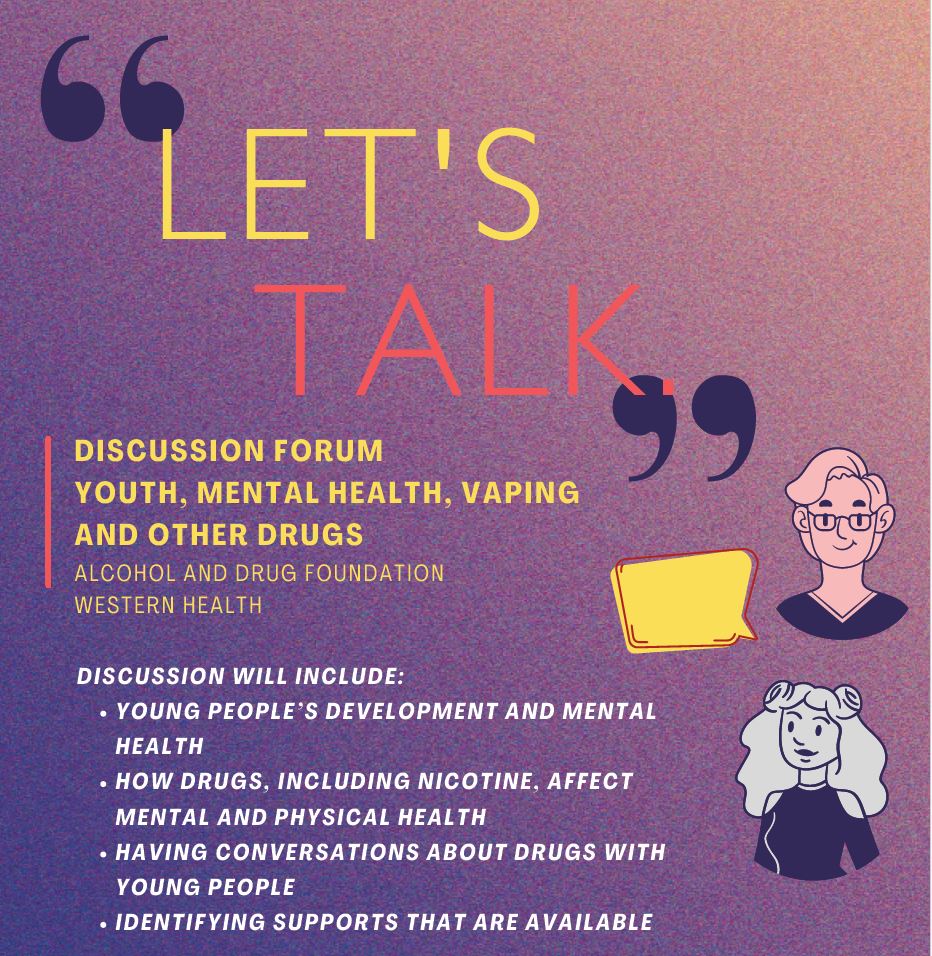 Discussion Forum Youth mental health vaping and other drugs