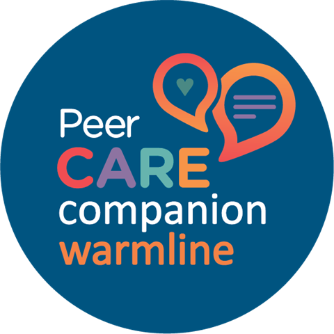 Peer-CARE-Companion-Warmline-Blue-Circle